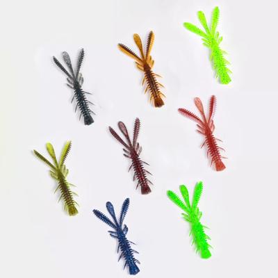 20 szt. Przynęta pływająca na krewetki Przynęta jigowa Miękka przynęta na szczupaka pstrąga Sztuczna przynęta 5/6/7 cm Pływająca przynęta wędkarska na krewetki Woblery