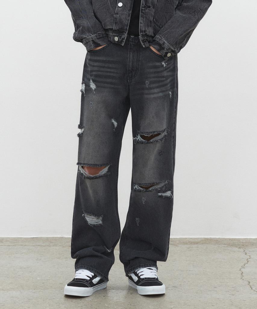 DECET Both Sides Destroy Jeans Dcpt037Blackb