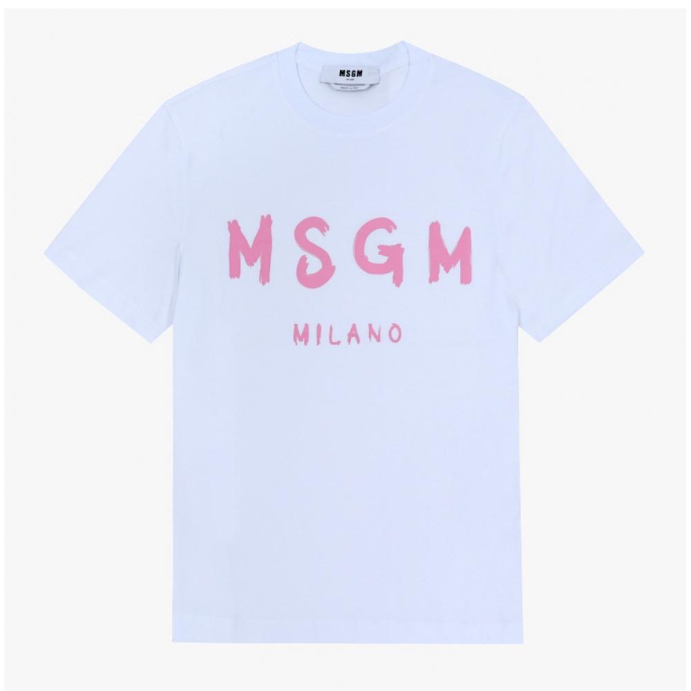 MSgm BruShed Logo Women S T ShirT 3441mdm510