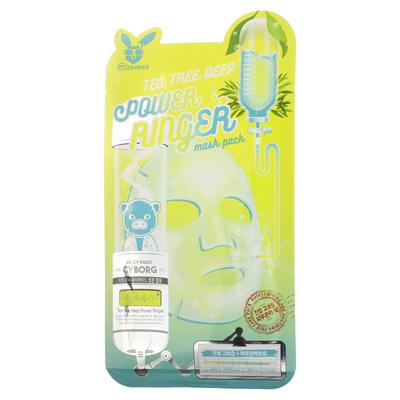 Milky Piggy Cyborg, Tea Tree Deep Power Ringer Beauty Mask Pack, 1 Sheet Mask, 0.78 Fl Oz (23 Ml)