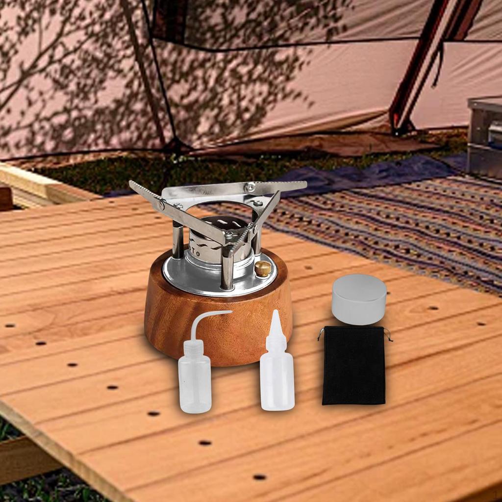 Alcohol Furnace Backpacker Cooking Burner Capacity 220 ml Camp for Kitchenware