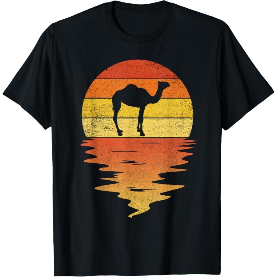 Vintage Camel shirt 70s vintage retro sunset Camel T-Shirt XXXXXL чёрный