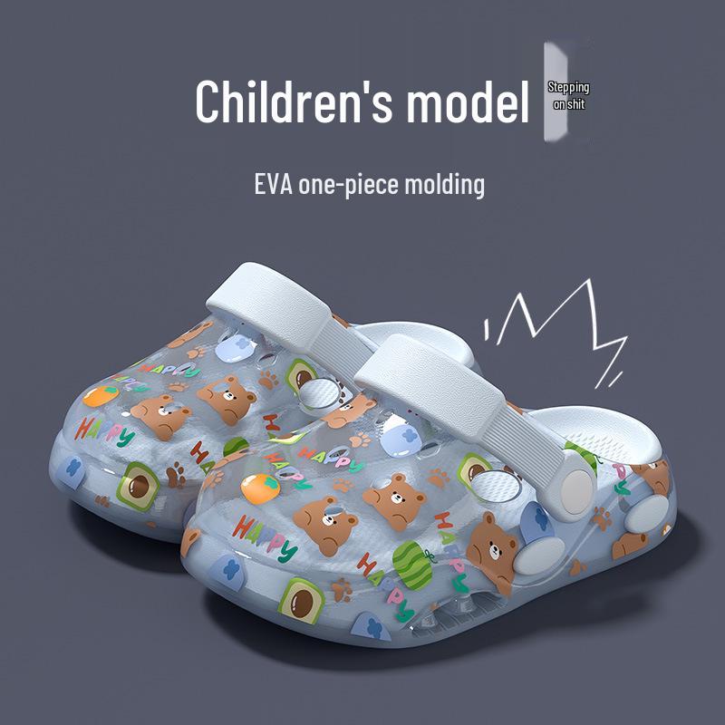 2026 Summer Baotou Kids' Sandals: Boys & Girls Hole Shoes for Beach