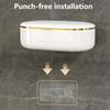 Soap Box Multi-purpose Soap Dish Case Space-saving Wall Mounted Sponge Soap Drain Holder for Home Bathroom