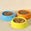 Plastic Cat Bowl Round Shape Cat Plates New Cat Food Bowl  Pet Feeding