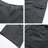 Vintage Washed Cotton Cargo Pants Men Women Loose Straight Leg Wide Fit Casual Trousers
