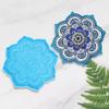 Silicone Jewelry Making Epoxy Mould Resin Casting Mold Decorative DIY Crystal Agate Coaster Mold Creative MandalaMug