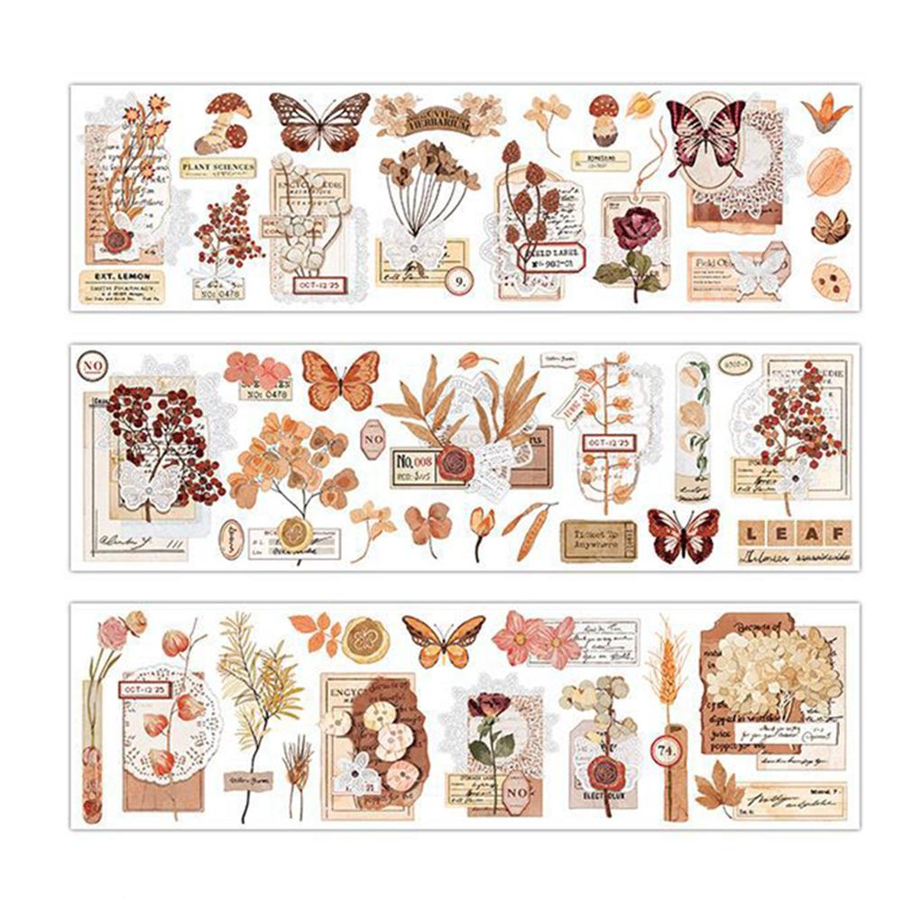Diary Decorative Plant Series Stickers Flower Journal