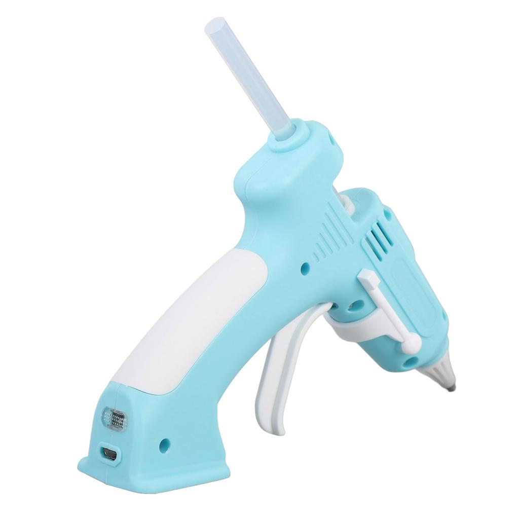 Electric Hot Glue Kit with 10Pcs 7mm High Adhesion Sticks Cordless Hot Melt Glue Tool for Home and