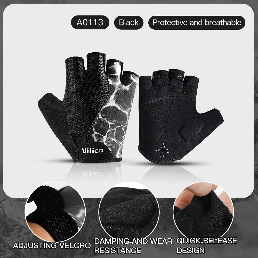 

1 Pair Of Breathable And Wear-Resistant Riding Short Finger Gloves,Comfortable Grip,Enjoy The Freedom Of Cycling Gloves M