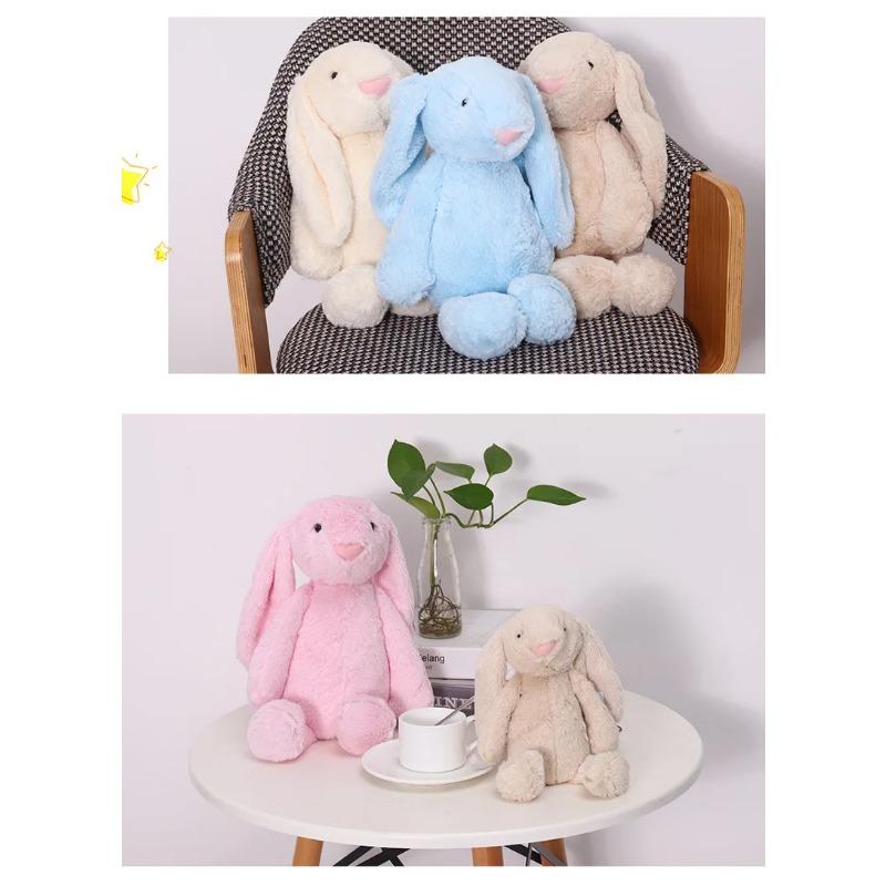 30/40cm Cute Plush Toy Stuffed Toy Rabbit Doll Babies Sleeping Companion Cute Plush Long Ear Rabbit Doll Children's Gift