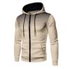 Mens Hooded Zip-Up Sweatshirt Lightweight Casual Sport Pullover Fall