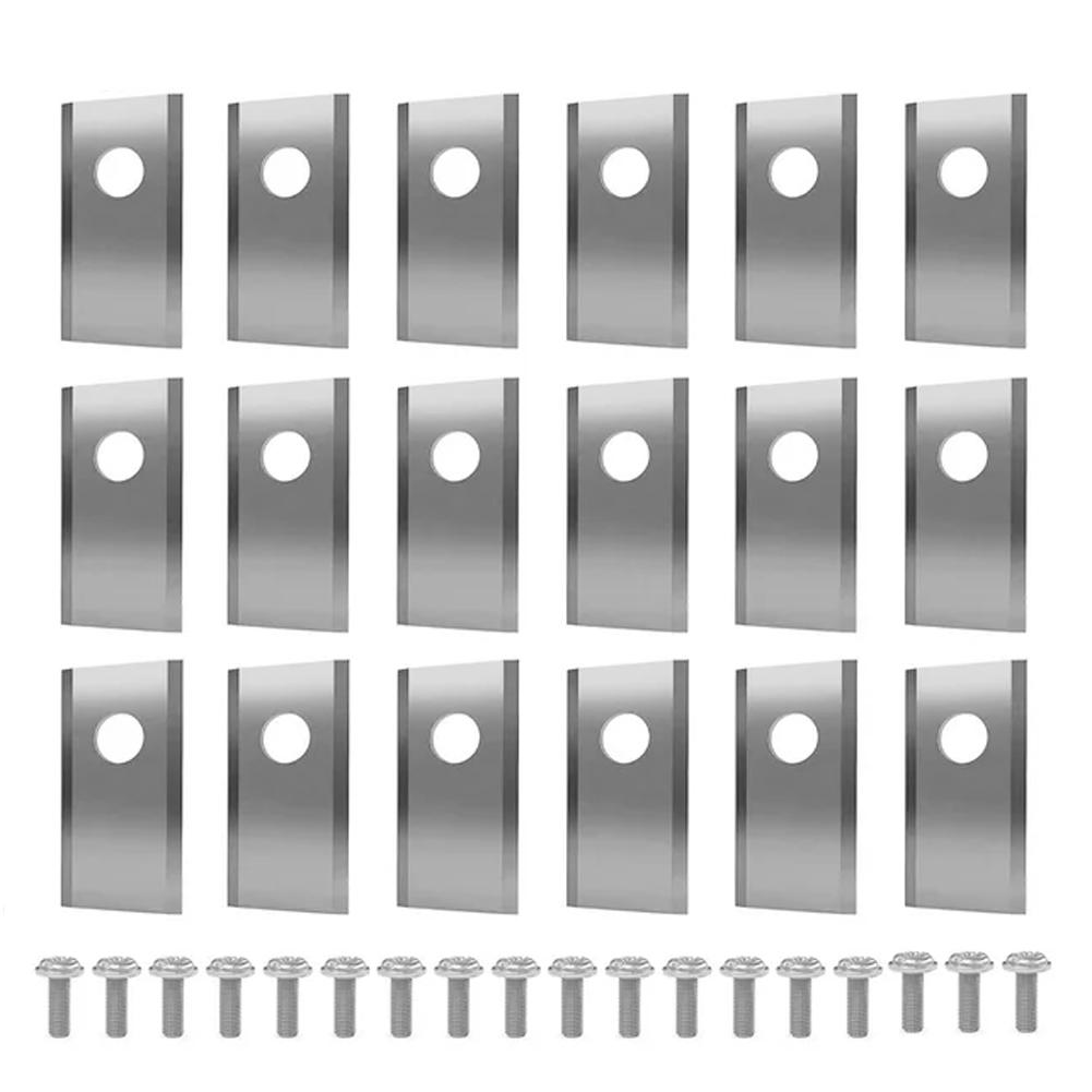 18Pcs Robot Mower Replacement Blade Stainless Steel Mower Cutter Blade Robotic Lawn Mowers Replacement for Worx Landroid