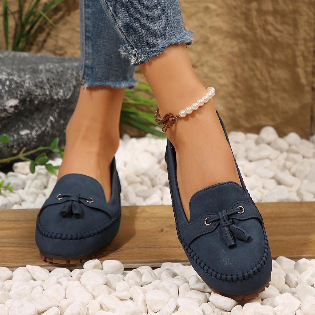 2025 Autumn New Single Shoe Large Women's Shoes Le Fu Shoes