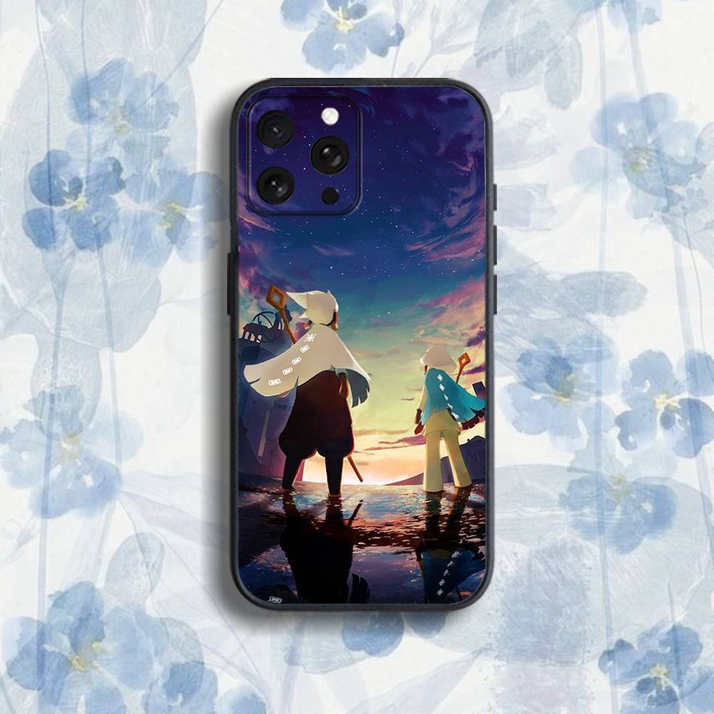 Sky C-Children of the Light Phone Case For iPhone 17,16,15,14,13,12,Pro,Max,Plus,E,SE4,Air,Mini Black Soft Box