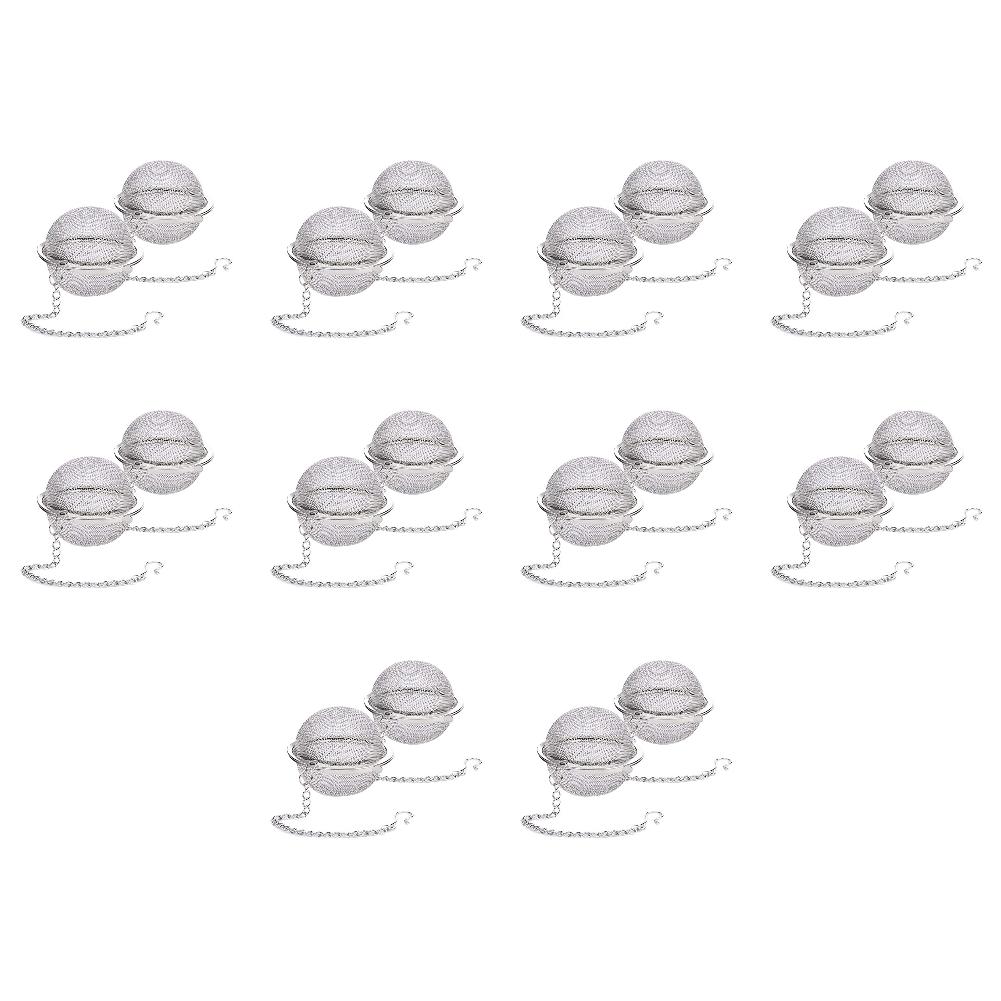 20-2pcs Stainless Steel Tea Ball 2.3Inch Mesh Tea Infuser Strainers Premium Tea Filter Tea Interval Diffuser For Loose Leaf Tea