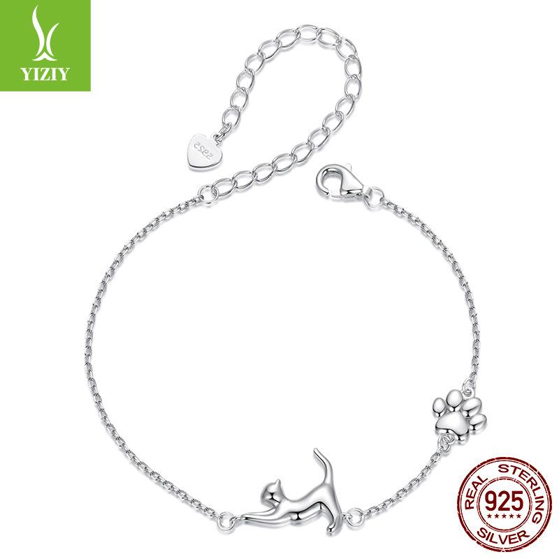 

Dachshund Dog Bracelet Female Simple Cute Animal Puppy Cat S925 Sterling Silver Bracelet 925 Silver