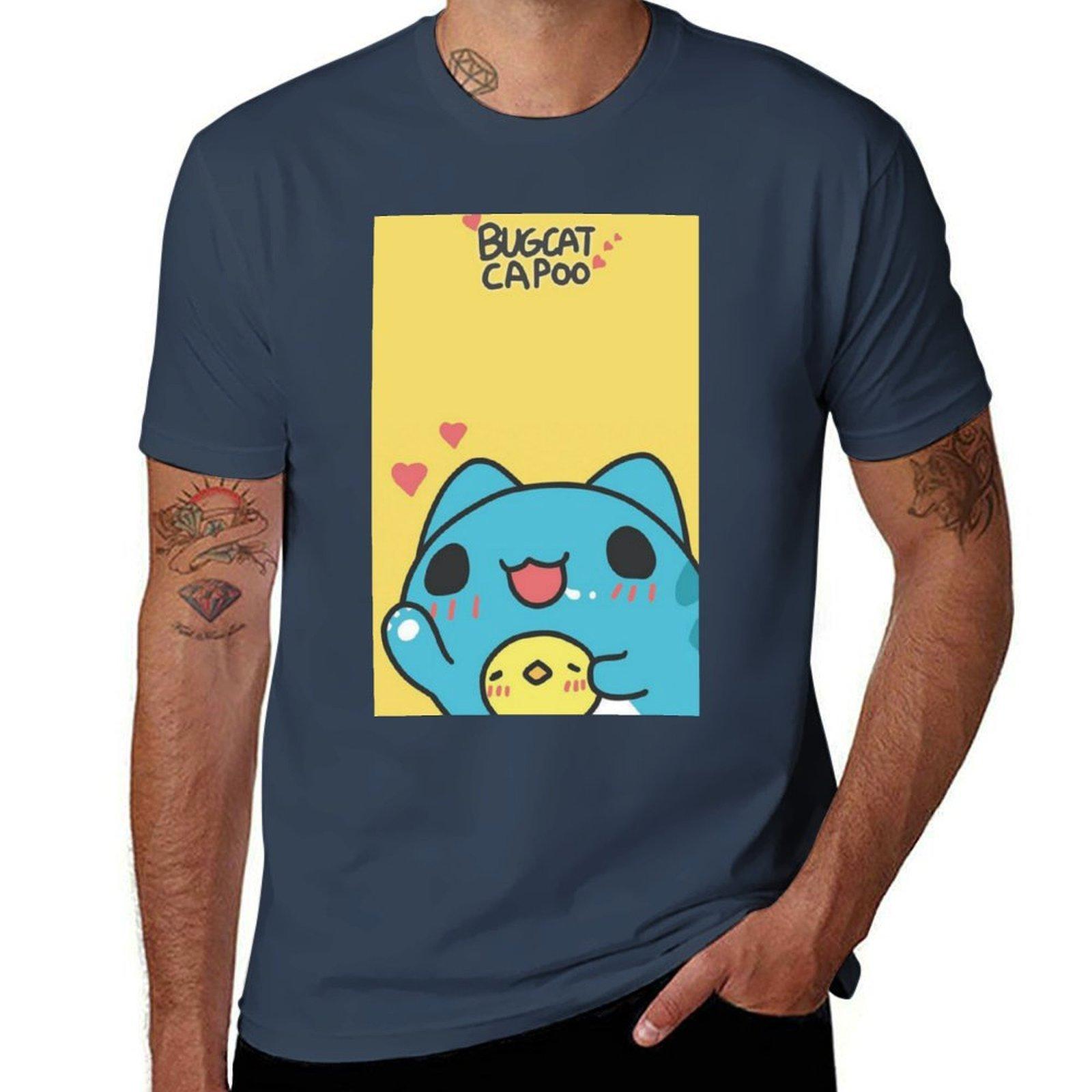 Bugcat capoo cute funny cat TShirt Basic Comfort Fit TShirt for Unisex S