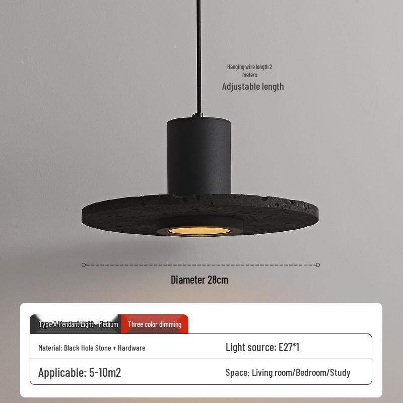 Wabi-Sabi Zen Pendant Light: Retro & Artistic Design for Restaurants, Living Rooms, and Bedrooms
