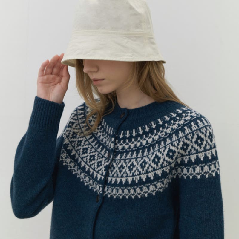 AYU cotton bucket hat-ivory