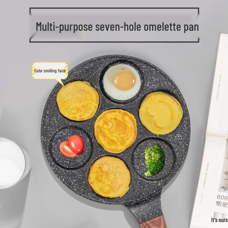 Die-Cast Non-Stick Smiley Face Waffle & Pancake Pan