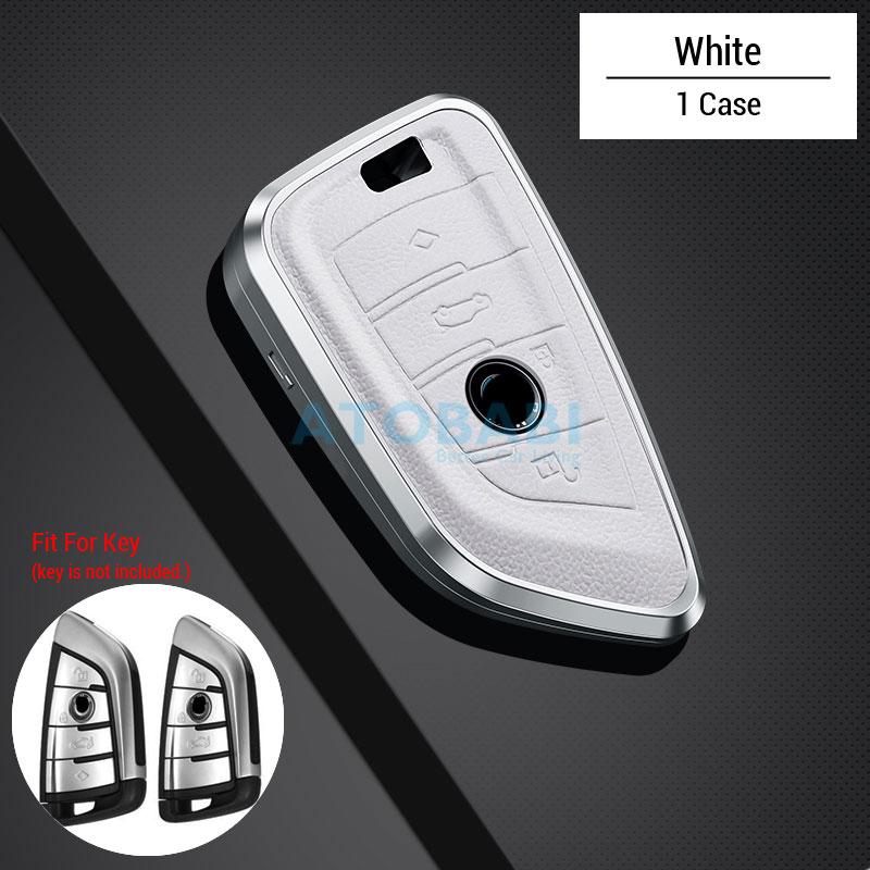 Aluminum Alloy Car Key Cover Bag For Bmw 3 5 7 F Series X5 F15 F16 X6 F46 F35 G30 G11 G12 Smart Remote Fobs Shell Protector Case