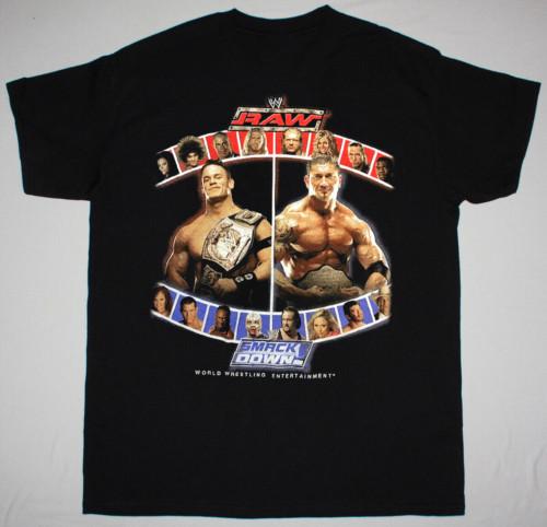 Винтажная мужская футболка WWE Smack Down Raw 2002 года, все размеры, унисекс XXL