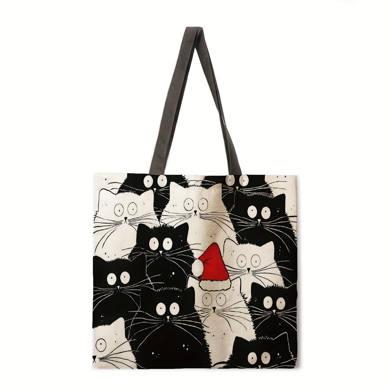 

Милая женская сумка через плечо с принтом животных, сумка-тоут, сумочка, многоразовая сумка для покупок 41cmx41cm