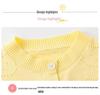 2026 Girls' Baby Bear Hollow Knit Cotton Cardigan: Spring/Summer, Lightweight, Long Sleeve, Airy Knit