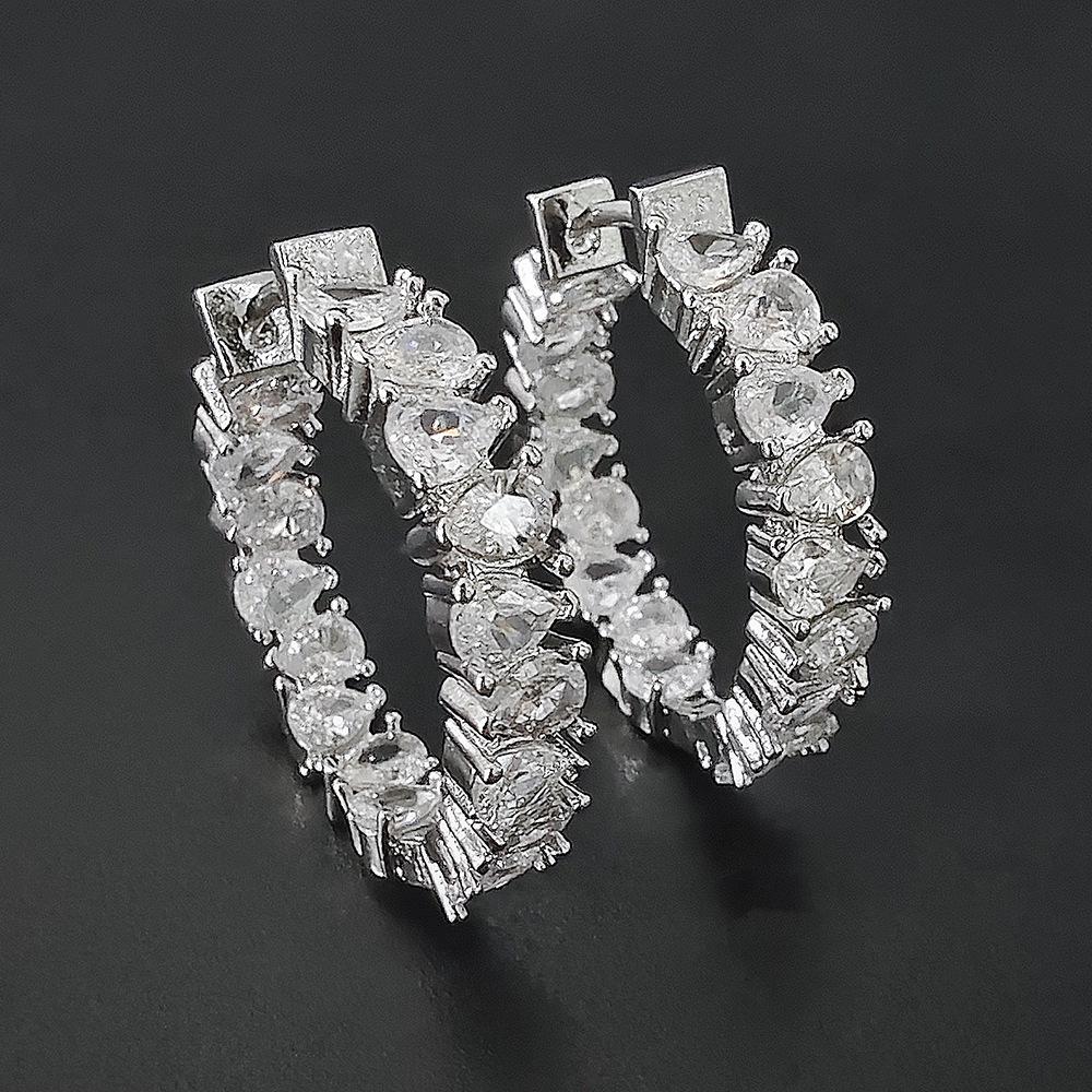 Luxury Gold Cubic Zirconia Earrings for Women - Wedding & Party Jewelry E6481