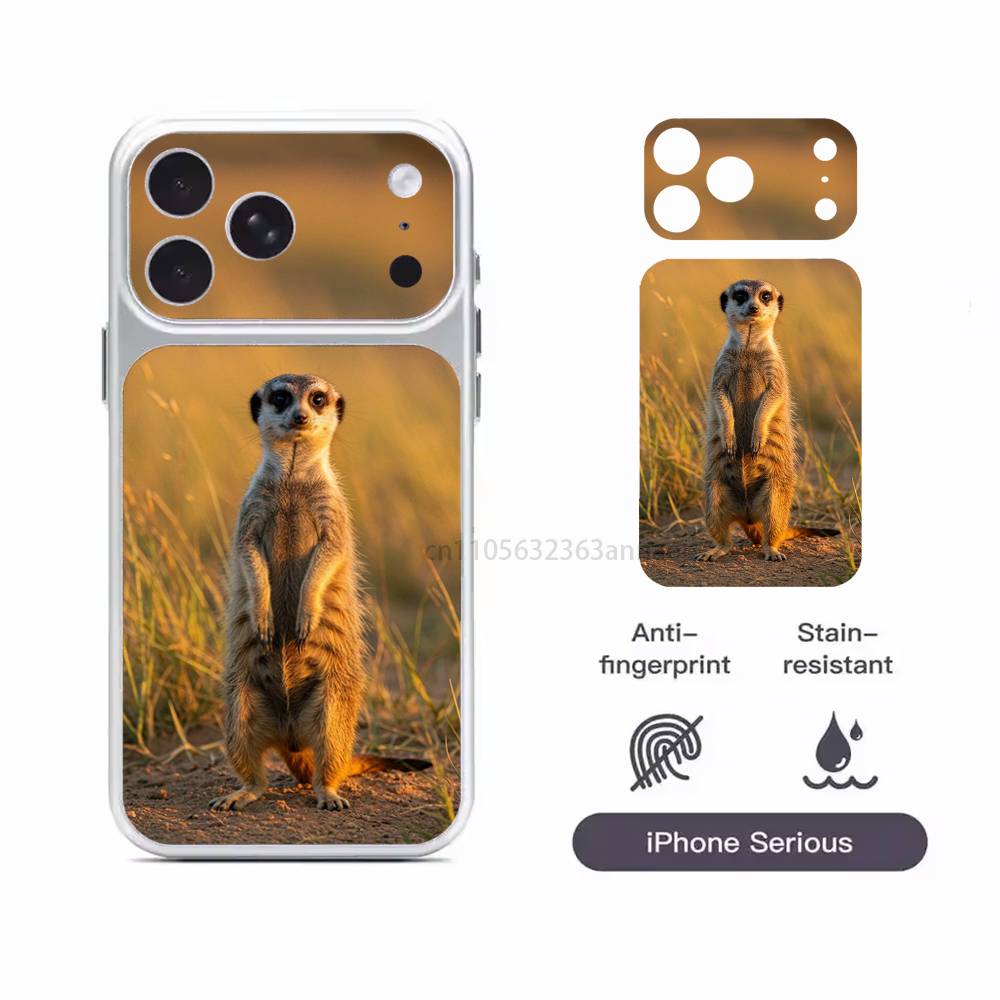 Cute Baby Meerkat Removable HD/Matte Full Coverage Films For iPhone 17 Pro Max 17 Pro
