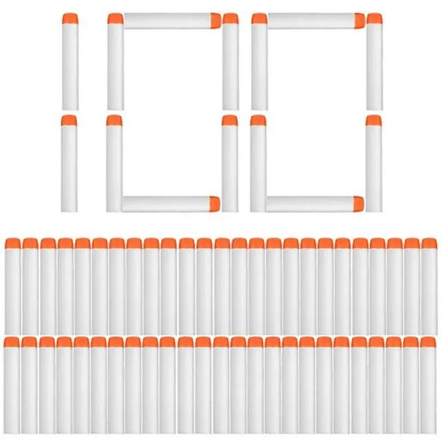 White Glow in The Dark Soft Refill Bullet Replacement Foam Luminous Bullet for Toy Gun Elite Series Soft Hole Bullets Darts