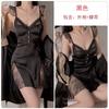 Women's Shimmer Satin Lace Sheer Padded Backless Sleep Dress with Robe Lounge Set