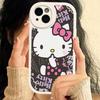 H-Hello Kitty Leather Phone Case For IPhone 15 14 13 Pro Max 12 11 16 Plus Phone Cover