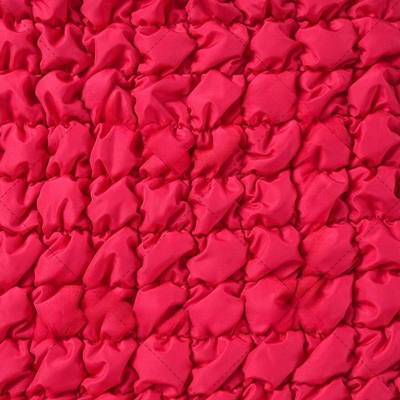 Elastic Checkered Quilted Embroidered Fabric Spring Yarn-spun Cloud Bag Cotton Fabric DIY Pet Clothing, Hand Warmer Treasure Bag
