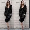 Elegant Woman Fashion V-neck Long Sleeve Winter Sweater Dress For Stylish Looks