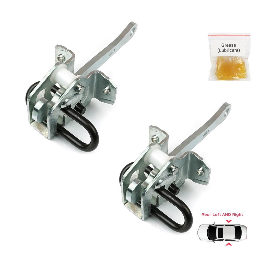 EDP1066-1 2 Pieces Rear Left AND Right Door Catch Hinge Brake Stop Check Strap Limiter for BMW 5 Series E34 7 Series E32 51228168090