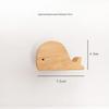 Creative Beech Wood Adhesive Hooks – Funny Animal Design Coat & Hat Hooks for Behind-the-Door Use