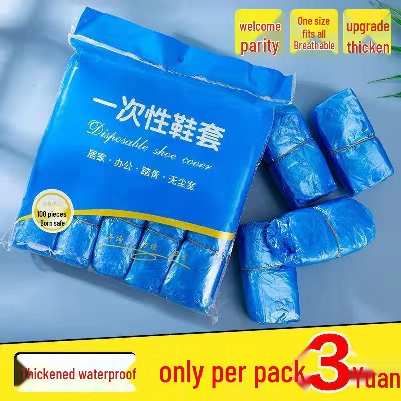 Thick Waterproof Non-Slip Disposable Shoe Covers for Indoor Use