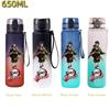 650ML Demon Slayer Water Bottle Anime Cartoon Characters Drinking Cup Portable Outdoor Sports Plastic Leak-proof Water Bottle