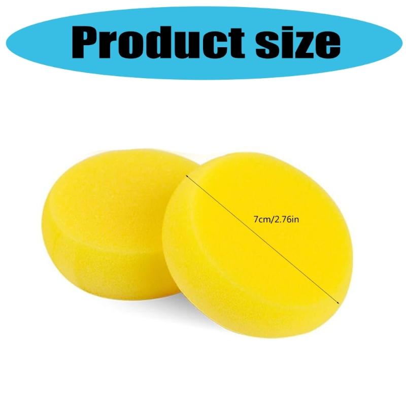 25Pieces Round Absorbent Sponges 7cm Washable Synthetic Sponges Watercolor Sponges for Ceramic Art Craft Face Painting