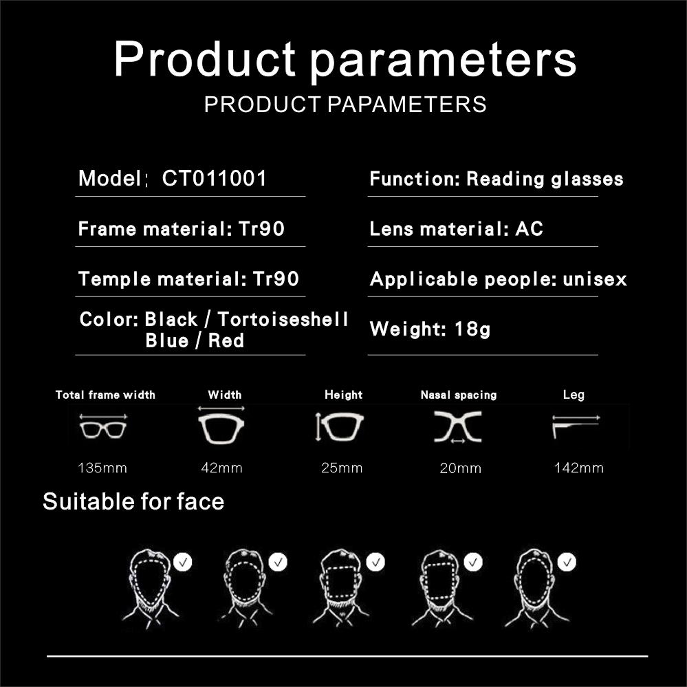 Small Reading Glasses Men Diopter Metal Frame Stretchable SlingsTemples No Pinching Comfortable Wear for Men