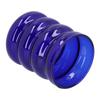 Bamboo Joint Design High Borosilicate Glass Cup HeatResistant Drinking Cup for Milk Beer Coffee(Blue )
