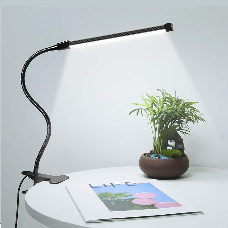 LED Clip-on Desk Lamp with Eye Protection for Dormitories and Bedrooms