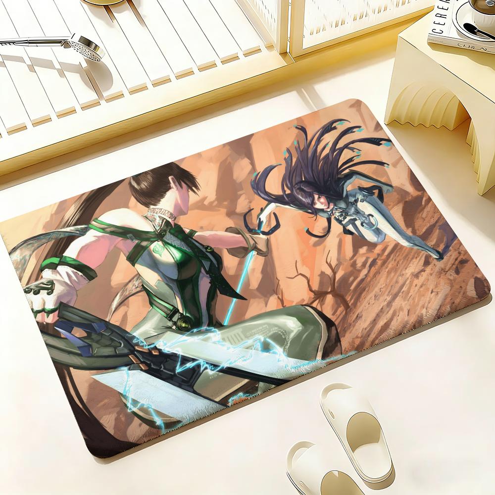 Anime Hot S-Stellar B-Blade Floor Mat Bedroom Living Room Flannel Door Mat Non-Slip Home Decor