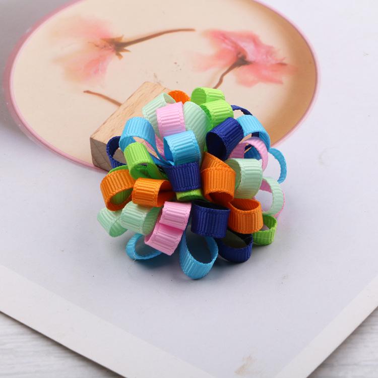 Colorful Sunflower Hair Clips for Children - Korean Style Handmade Accessories