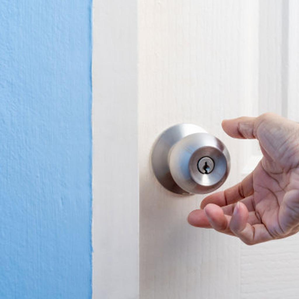 Mobile Home Door Knob Lock Set Interior Passage Door Handle for Bedroom Bathroom Keyed Entry Door Knob Rustproof Easy