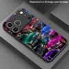 Retro Luxury Car Pattern 2D Phone Case for iPhone 17 16 15 14 13 12 11 X XR XS Max Pro 8 Plus Glass Protective Cover