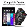 Colorful 4-Port USB 3A Mobile & Tablet Travel Charger - EU/US/UK Standard