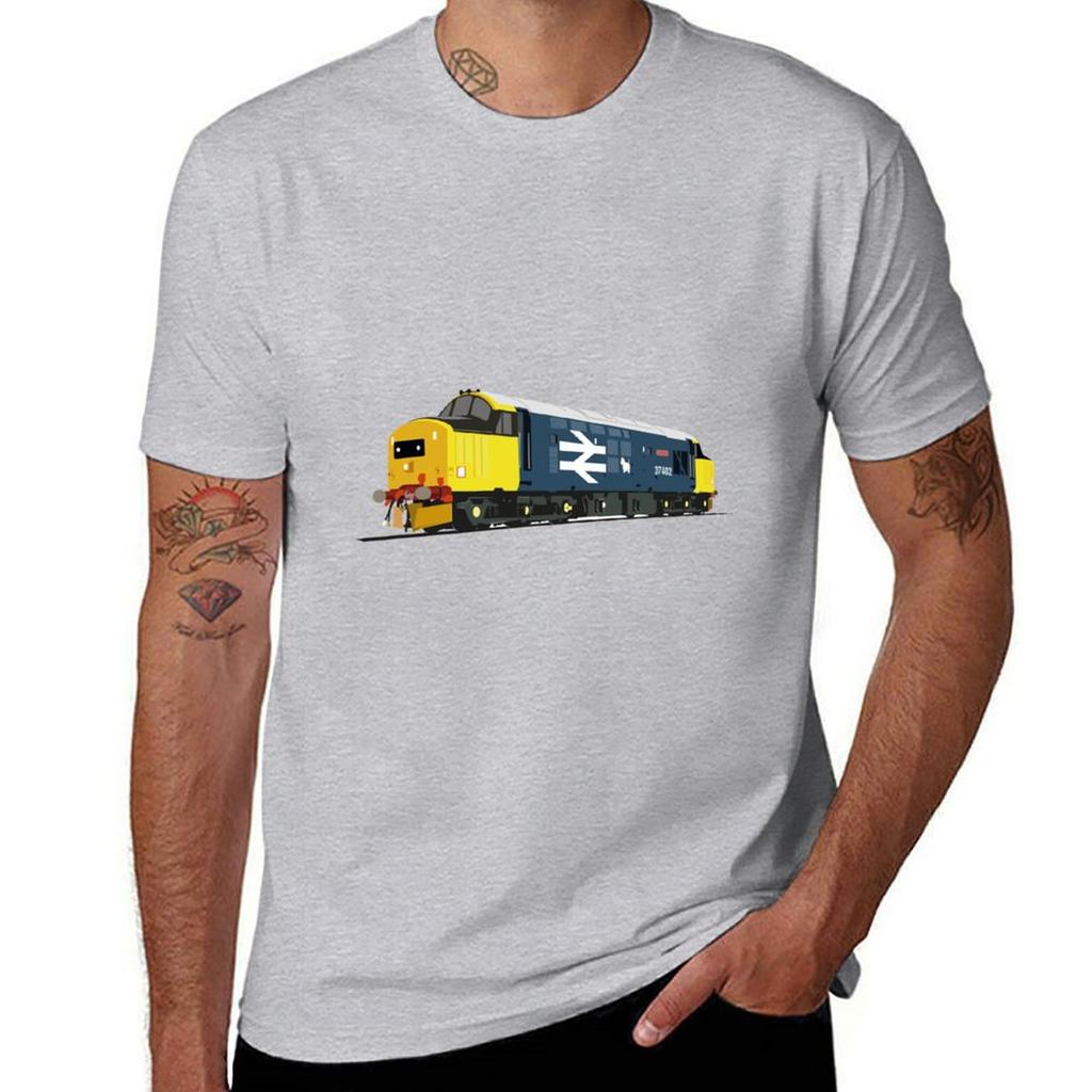 Class 37 locomotive large logo TShirt anime clothes boys animal print aesthetic clothes mens t shirt graphic